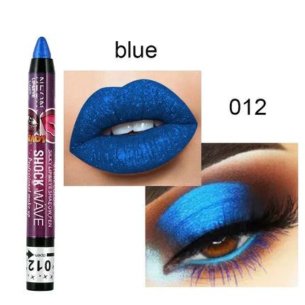 36 Color Eye Shadow Pen Waterproof 2 In 1 Not Smudge Eye Shadow Stick Lip Makeup Pen Glitter Shimmer Long-lasting Eye Shadow Pen