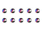 10Pcs M Logo / 14mm