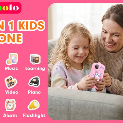3.5 inch Children Smart Phone Toys Dual Camera 18 Games Multifunct Baby Mobile Educational Toys for Kids Birthday Christmas Gift