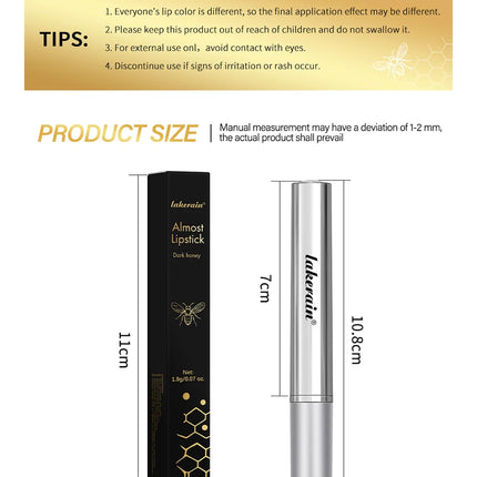 Black Honey Lip Balm-Nourishing and Moisturizing Vitamin E Lip Balm,Winter Lip Care for All Skin Types Makeup Lip Care Cosmetics