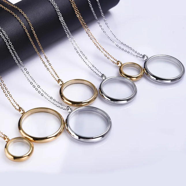 High Fashion Twist Locket Pendant Necklaces For Women Men Jewelry Memory Photo Floating Charm DIY Stainless Steel Lockets Gift