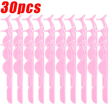 1/30pcs False Eyelashes Tweezer Auxiliary Curler Eye Lash Applicator Makeup Tools Professional Plastic Lashes Forceps Clip