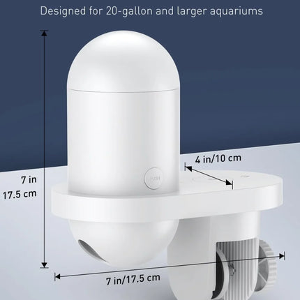 WiFi Automatic Fish Feeder for Aquariums, Smart Auto Food Dispenser with App Control & 2.5K HD Video, 230mL Vacation Feeder, USB Powered