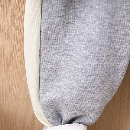 New Autumn Baby Boy Patchwork Casual Hoodie Set Boy Outdoor Sports Long-Sleeved Tight-Fitting Long Pants 2-Piece Set