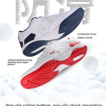 New 729 table tennis shoes for men, breathable and women, anti slip, professional competition and training sports shoes
