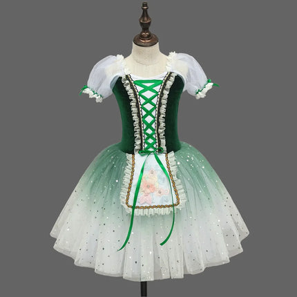 Children's Ballet Skirt Girls' Dance Skirt School Dance Programs Ballerina Costumes Stage Group Performance Costumes