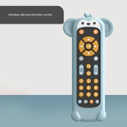 Infant Simulation TV Remote Control Toys with Music and Light Musical Baby Toy Sensory Remote Kid Baby Toys for 1 2 3 Year Old