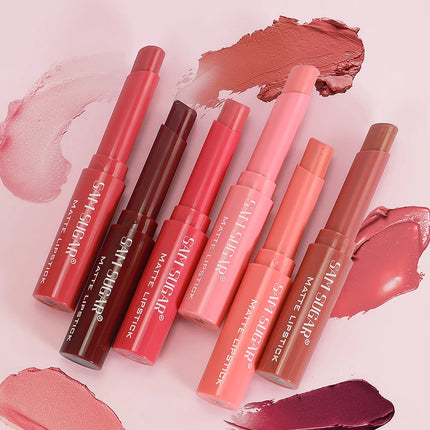 Waterproof velvet matte lipstick set, long-lasting, easy to apply, and with vibrant color