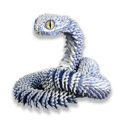60CM 3D Printed Snake Rotatable Joints Snake Figurines Creative Home Office Desktop Crafts Ornament 2025 New Year Crafts Gift