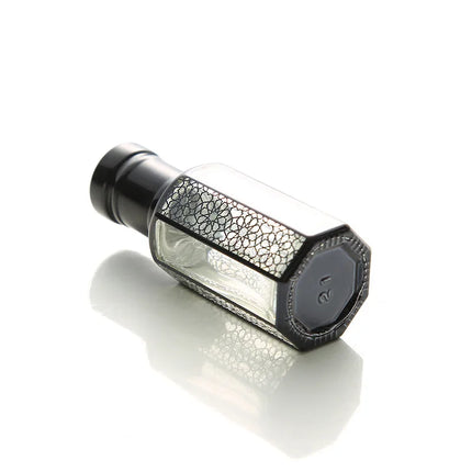 100pcs 3/6/12ml Empty Black Glass Crystal Essential Oil Bottle Attar Oil Bottle Perfume Container Bottle With Glass Drop Stick