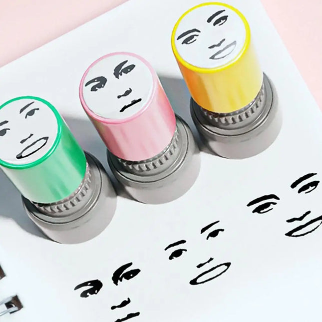 New Prank Trick Engraved Funny Seal Stamp Self-Inking Printing Kids Stamp Creative Novetly Face Memes Seal Clear Stamps