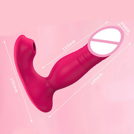 3 in 1 Thrusting Wearable Sucking Dildo Vibrators for Women APP Control Panties Vagina Stimulator 9 Modes Vibrators Sex Toys  18