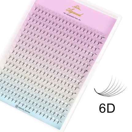 AGUUD 16 Rows Premade Volume Fans Pointy Based Eyelash Extension 5D 8D 10D 12D 30D 40D 320 Fans Russian Volume Faux Mink Lashes
