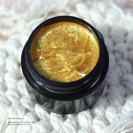 Reflective Glitter Gel Polish Mirror Chrome Effect Gold Silver Black UV Cured Long Lasting Shiny Salon Home DIY Nail Art