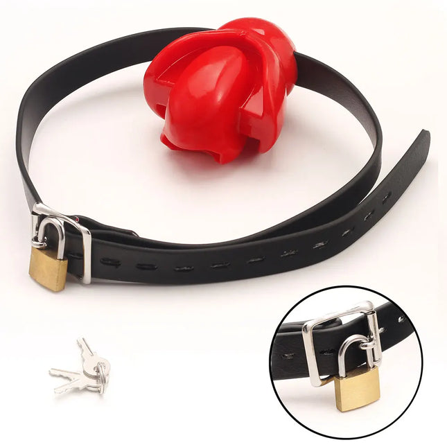 Silicone Mouth Gag Erotic Fixed Tongue Gag Ball Couple Adult Game Alternative No Escap Bondage Gag Ball Erotic Sex Toy Store 18+