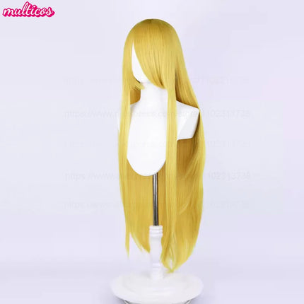 High Quality Anime 100Cm Long Staight Cosplay Wig Black White Red Pink Brown Gold Blue Blonde Purple Heat Resistant Hair Wigs