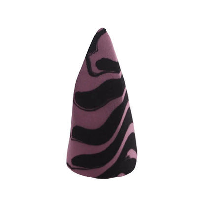 Dual-Color Mixed Cone-Cut Beauty Blender Wet And Dry Use Water Swells Irregular Shape Makeup Sponge Ultra Soft for All Skin T...