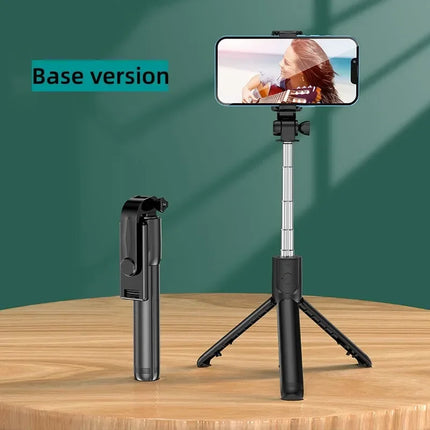 Wireless Bluetooth Selfie Stick Tripod With Fill Light Remote Shutter Extendable 360° For iPhone Samsung Xiaomi Vlog Live Holder