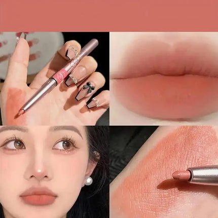 Matte lipliner Long-lasting Automatic Lip Liner Lipstick Lip Pencil Line Pen Beauty Waterproof Moisturizing