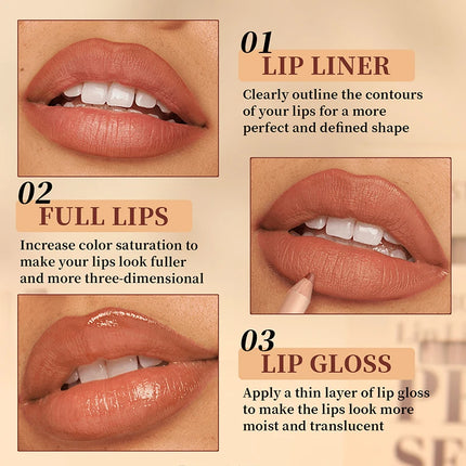 12 piece matte lipliner set, smooth and easy to apply, non smudging and non fading, natural makeup effect