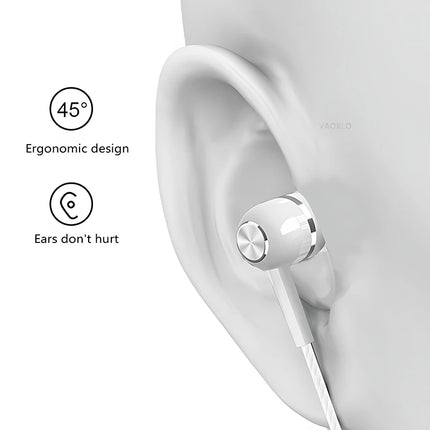 3.5mm Wired Earphone In Ear Headset HIFI Heavy Bass Earbuds Monitor Sports Headset Stereo Music Gaming Headphone With Microphone