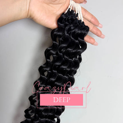 Crochet Human Hair For Black Women 100g/Pc Burmese Curly Crochet Human Hair Knotless Pre‑Separated Feather Crochet Invisible