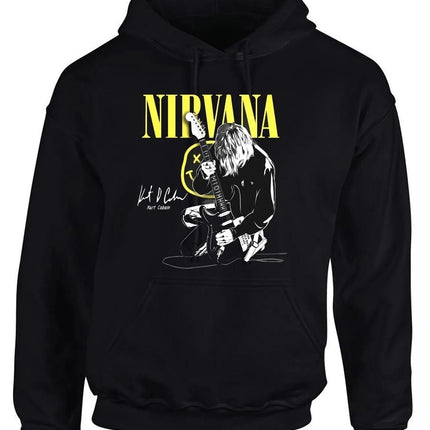 Classic Rock Band Nirvana Kurt Cobain Graphic Print Hoodie Men Women Loose Oversize Sweatshirt Streetwear Harajuku Wind Pullover