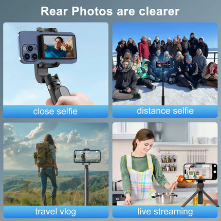 Wireless Monitor Rear Camera Screen Smartphone Selfie Magnetic Screen For Vlog Live Stream Video Recording Outdoor Selfie tool