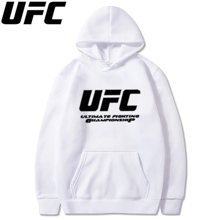 UFC Men's and Women's Solid Color Pocket Hoodies Sports Fitness Sweatshirts Fashionable Casual Pullovers Multi Color sweat