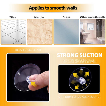 30/50/100pcs Clear Sucker Powerful Vacuum with Holes Suction Cups Wall Kitchen Bathroom Wedding Car Glass Decorate Hooks 25-40mm
