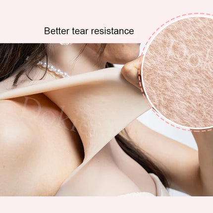 Dokier Realistic Bloodshoot Realistic Silicone Breast Forms Fake Crossdressing Transgender Sissy Drag Queen Cosplay  Breastplate