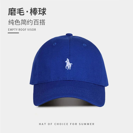 Unisex Polo Cap Cotton Baseball Hat - Embroidered Dad Hat Sun Protection / Casquette Polo Unisexe Coton - Chapeau Baseball