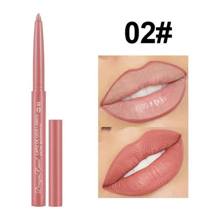 1Pc 12 Colors Waterproof Long-Lasting Automatic Lip Liner Makeup Matte Lipstick Pen Lip Gloss Lipliner For Beginners