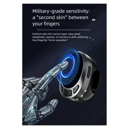 Bluetooth Remote Control Air Mouse Touch And Button Operation Functionality For Selfies, Video Scrolling, Ring Band