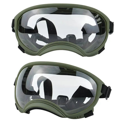 ATUBAN Dog Goggles Anti UV Strong Impact Resistance Adjustable Elastic Puppy Large Breed Dog Goggles Breathable Pet Sunglasses