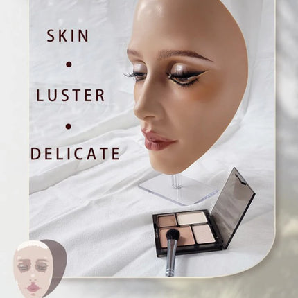 Makeup Full Face Practice Model 5D Silicone Bionic Skin Mannequin Eye eyebrow Eyelash Eyeshadow for beginner Makeup Artist
