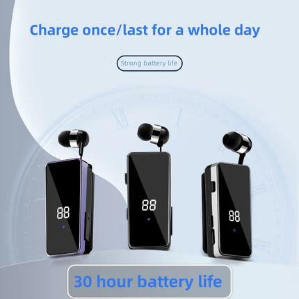 R11 PK K55 Wireless Bluetooth Earphones Collar style Business V5.4 Call/Music 20H Vibration Reminder Call Number Reporting