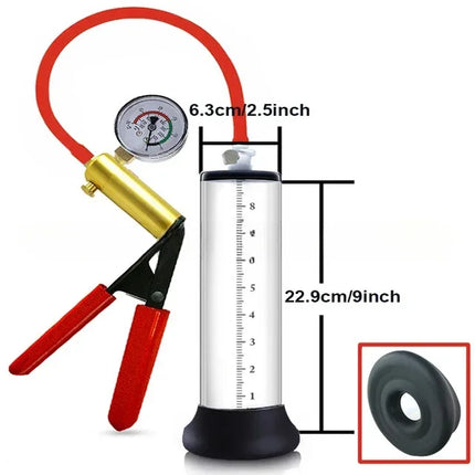 Acrylic Penis Enlarger Manual Penis Pump Sex Toy for Men Vacuum Pump Male Masturbation Penis Extender Trainer Adults Sex Product