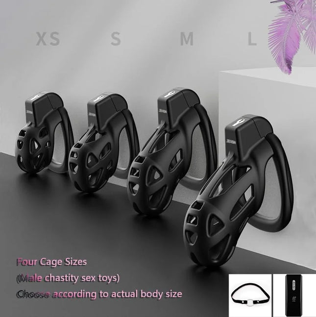 CB Cock Cage Penis Urethra Lock Male Chastity Cage Sex Toys Beginner Flat Chastity Cage Cock Cage Penis Rings