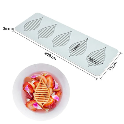 New Various Leaves Geometric flower Silicone Cake Lace Mold Cake Decorating Tool Border Decoration Lace Mold kitchen Baking Tool