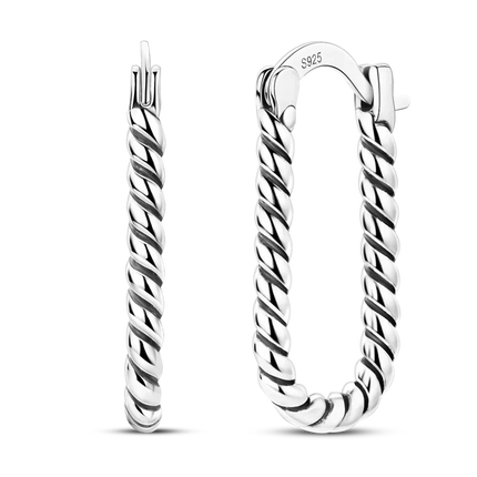 925 Sterling Silver Earrings Women 2025 Jewelry Hoop Ear Studs Sparkling Pave Earring Wedding Gift For Anniversary