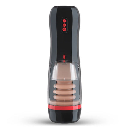 Discreet Ship Automatic Telescopic Male Masturbation Realistic Vaginal Stretching Vibrator Adult Sex Toy for Men Penis vibration