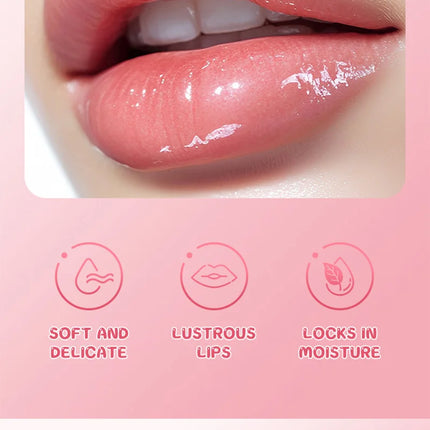 Tvlv Color Lip Gloss Lip Balm Lip Oil Three-In-One |   Autumn and Winter Essential Moisturizing Lip Care, Lip Wrinkle Reduction, Anti-Cracking, and Brightening