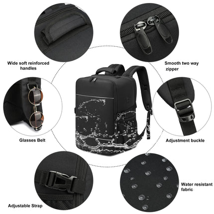 travel backpacks 40x20x25 ryanair cabin bag Unisex Carry-On Suitcase.15.6-inch Laptop Backpack For School,night reflective strip