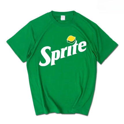 2026 Summer New INS Pepsi Cola Sprite Coca-Cola Joint T-shirt Men Women Loose Cotton Couple Short Sleeve Tops t shirts