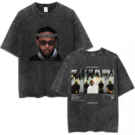 Rapper Kendrick Lamar To Pimp A Butterfly Graphic T Shirt Men's Hip Hop Streetwear T-shirts Unisex Cotton Oversized Tee Shirts