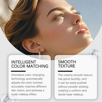 2-in-1 Color-Changing Foundation Stick - Lightweight Hydrating Brightening Matte Moisturizing Foundation Concealer Makeup