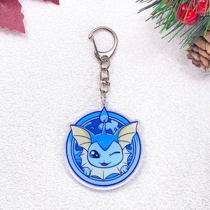 Pokémon Pikachu Gengar Bulbasaur Squirtle Car Keychain Accessories Acrylic Charms Pendant For Bag Key Holder Backpack Decoration