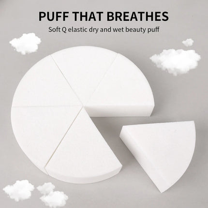 Triangle Soft Makeup Sponge 30Pcs/Set Wet and Dry Use Fan Shaped Puff Foundation Concealer Smearing Powder Puff Cosmetics Tool