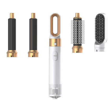 5 in 1  Low Noise Hair Styler  Professional  Hair Curling Straightening  Hair Drying  Hot Air Brushes 1000W